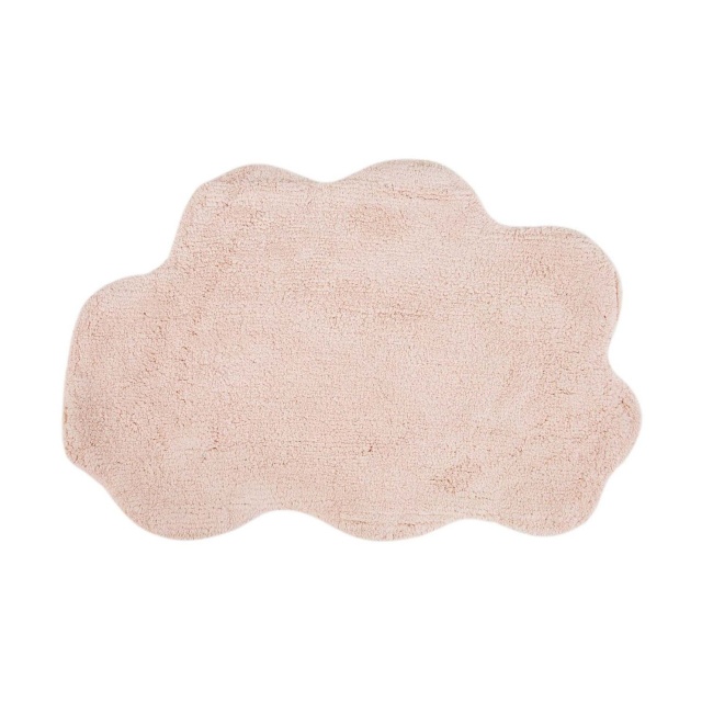 Covoras de baie roz pudra din bumbac 50x80 cm Cloud The Home Collection