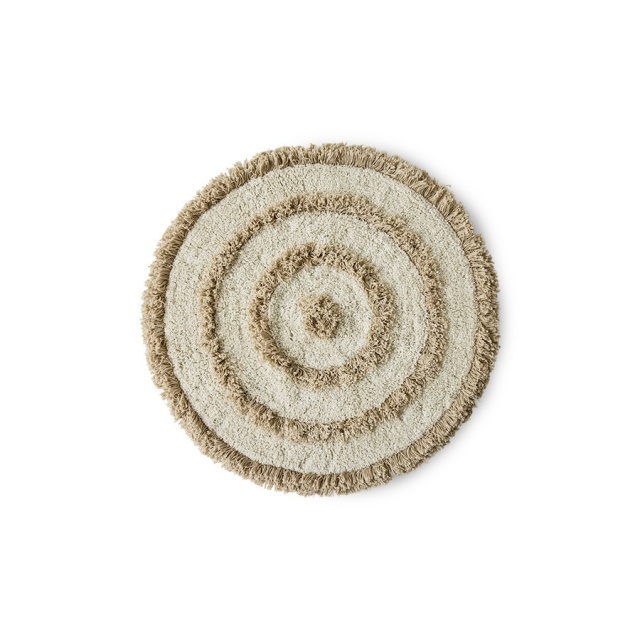 Covoras pentru baie crem din bumbac 80 cm Valma HKliving
