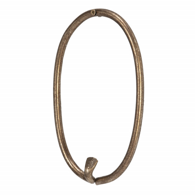 Cuier auriu din metal Mayo Oval Thai Natura