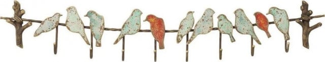 Cuier multicolor din metal Bird Party Kare