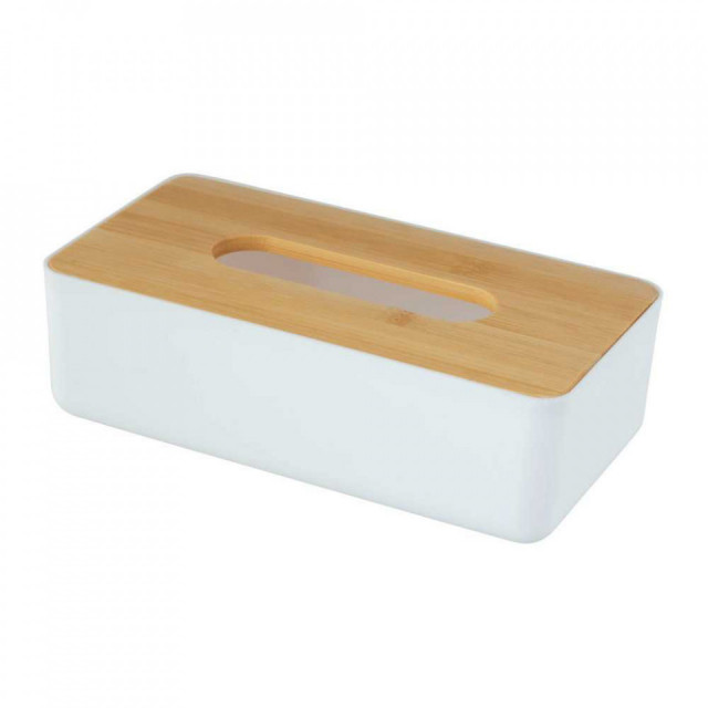 Cutie pentru servetele alba/maro din plastic Rotello Wenko