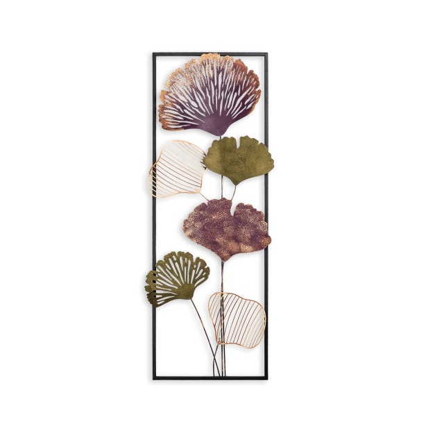 Decoratiune de perete multicolora din metal 32x90 cm Fig The Home Collection