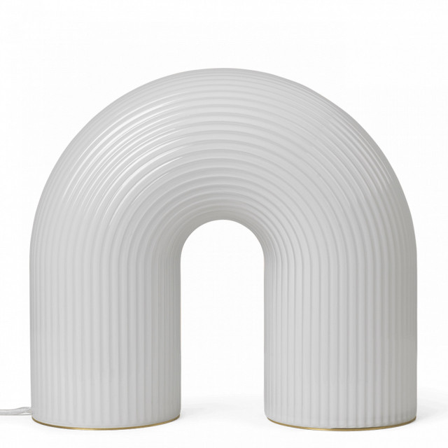 Decoratiune luminoasa alba din sticla 36 cm Vuelta Ferm Living