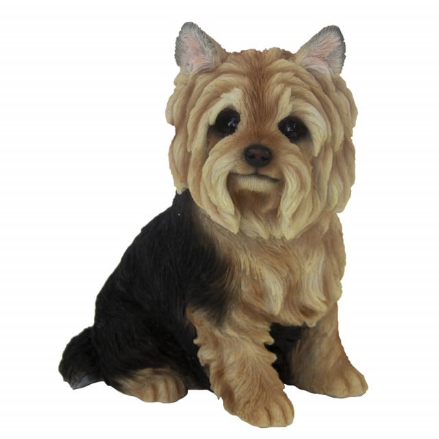 Decoratiune maro din fibre sintetice 22 cm Yorkshire Terrier Esschert Design