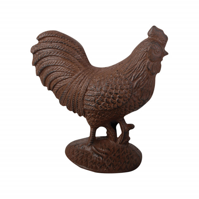 Decoratiune maro din fonta 19 cm Rooster L Esschert Design