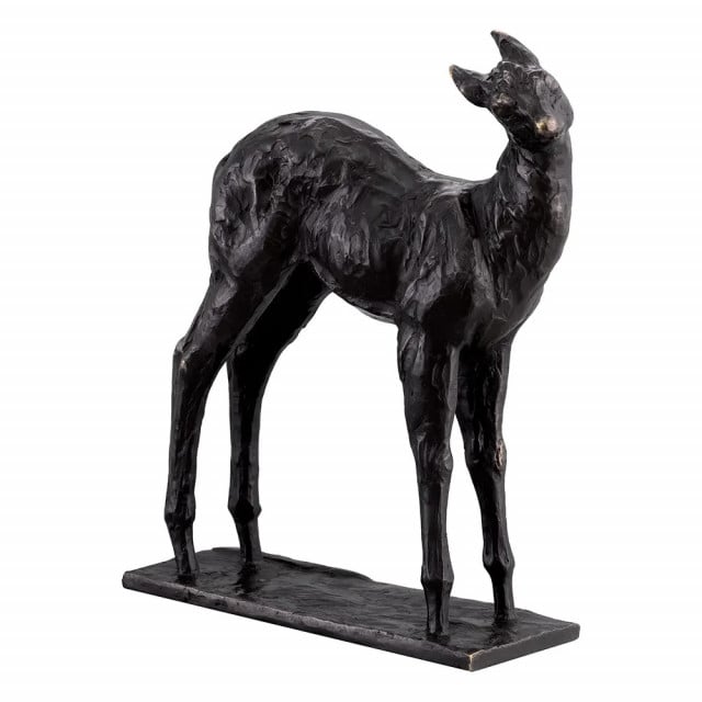 Decoratiune neagra din bronz 32 cm Deer Eichholtz