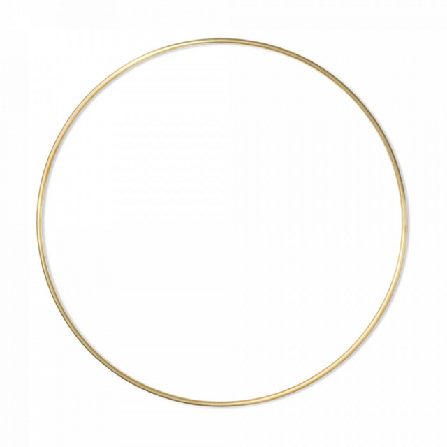 Decoratiune suspendabila aurie din metal Ring Ferm Living