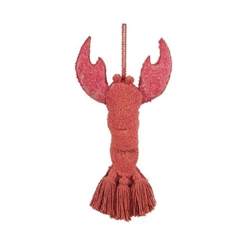 Decoratiune suspendabila rosie din bumbac Lobster Lorena Canals