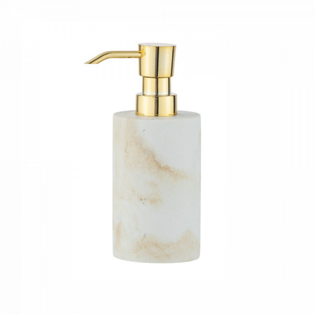 Dispenser sapun lichid alb/auriu din fibre sintetice 290 ml Odos Wenko