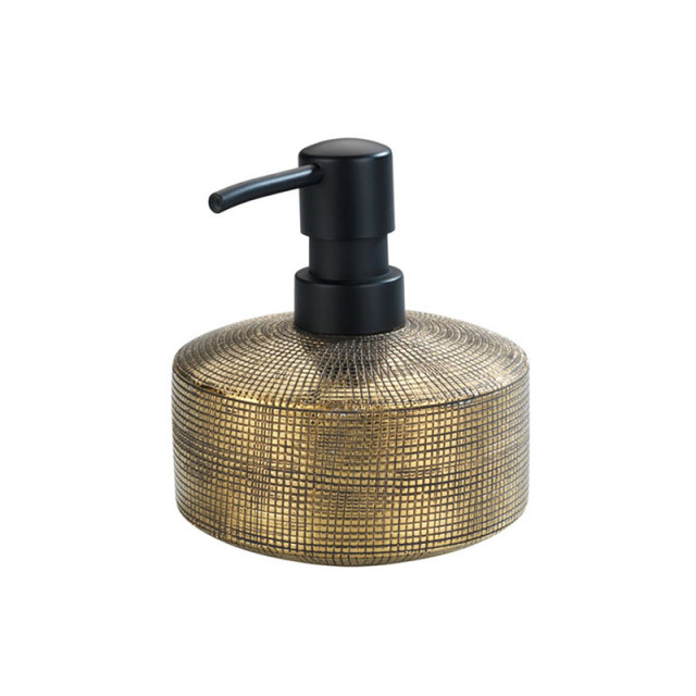 Dispenser sapun lichid auriu din ceramica 400 ml Rivara Wenko
