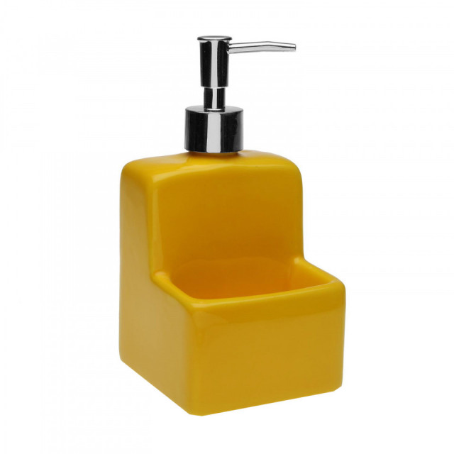 Dispenser sapun lichid galben din dolomita 11x19 cm Vane Versa Home