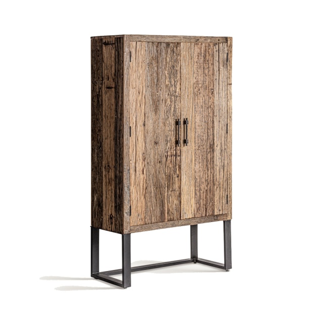 Dulap maro din lemn 107 cm Carrik Vical Home