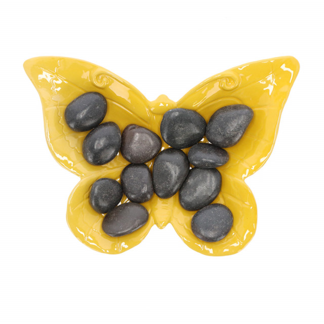 Fantana pentru insecte galbena din teracota Butterfly Esschert Design