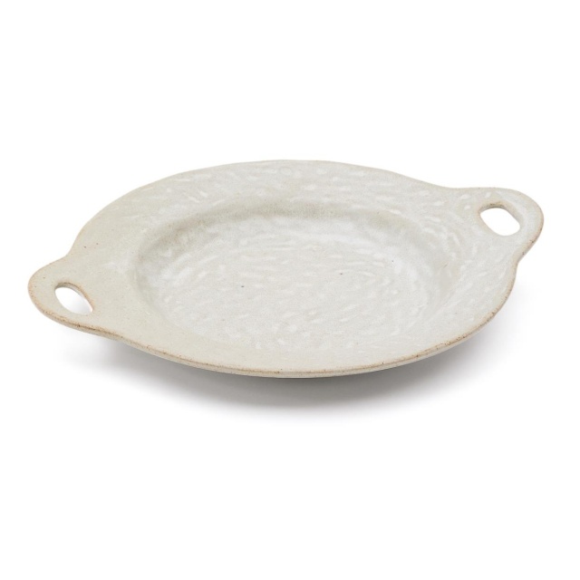 Farfurie intinsa bej din ceramica 28x34 cm Zunel Kave Home