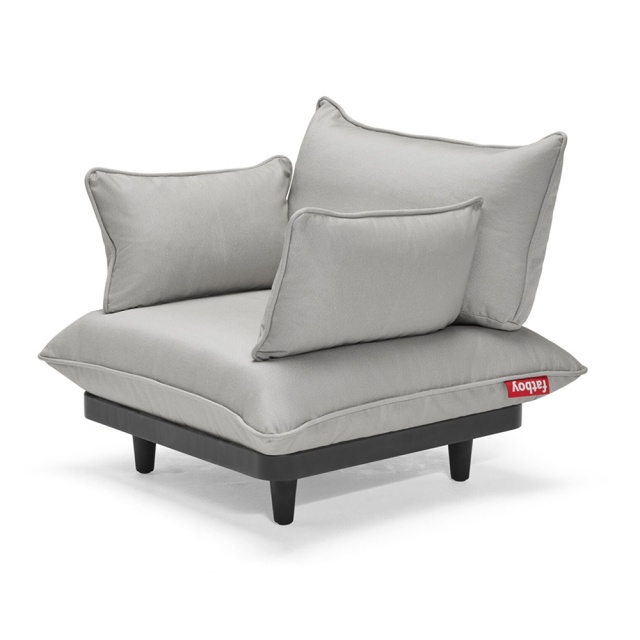 Fotoliu exterior gri din textil Paletti Royal Fatboy
