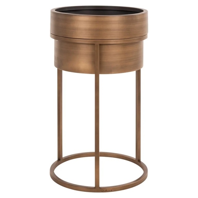 Ghiveci cu suport auriu din metal 45 cm Chadd Richmond Interiors