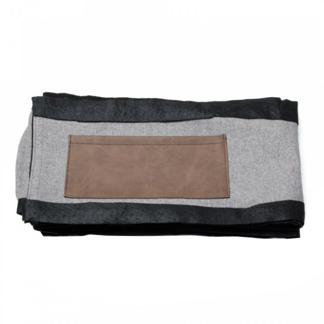 Husa pentru pat gri din material textil 150x190 cm Dyla Kave Home