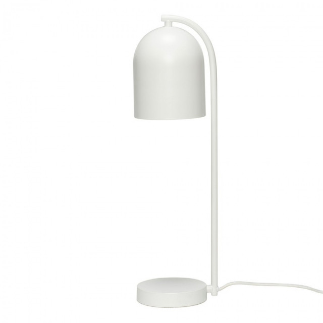 Lampa birou alba din metal 50 cm Shy Hubsch