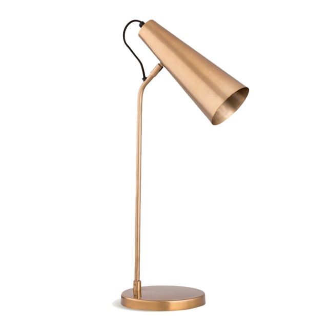 Lampa birou aurie din metal 70 cm Bitt Vical Home