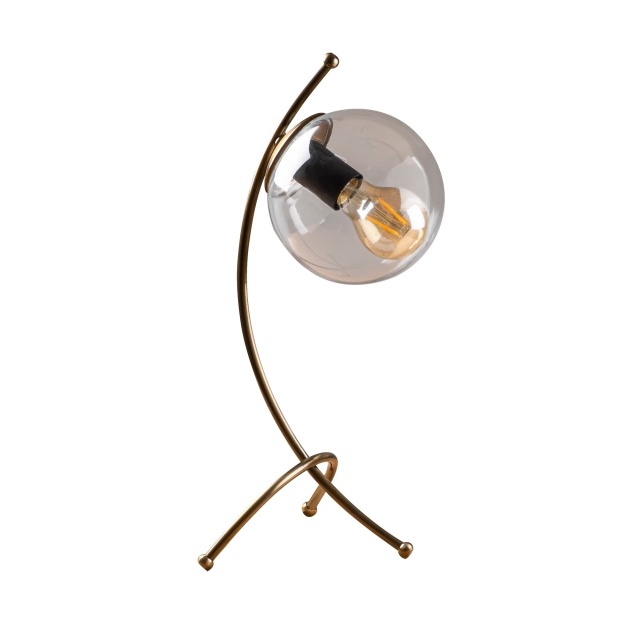 Lampa birou aurie/transparenta din metal 43 cm Yay The Home Collection