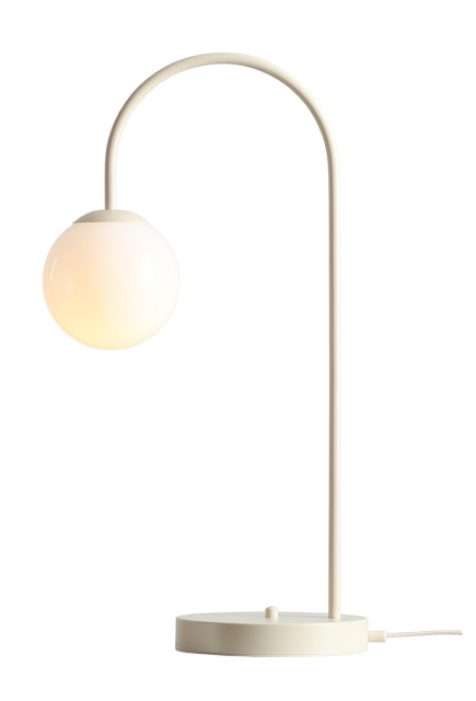 Lampa birou crem din metal 60 cm Una Aldex