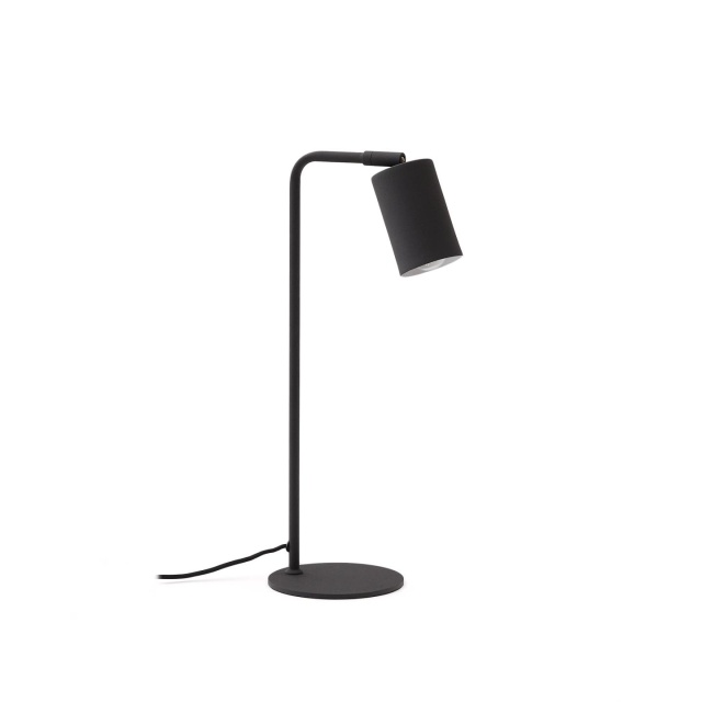 Lampa birou neagra din metal 49 cm Manie Kave Home
