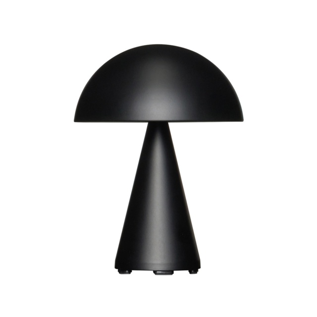 Lampa portabila dimabila de birou neagra din metal 20 cm Mush Hubsch