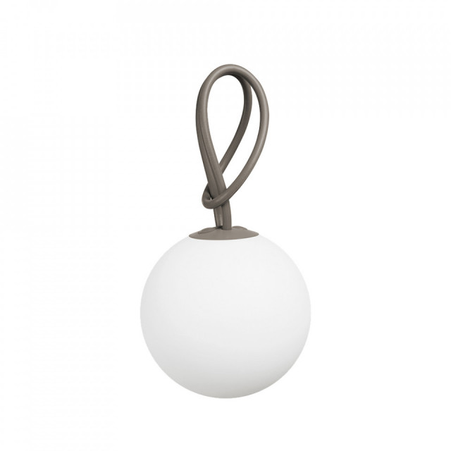 Lampa portabila pentru exterior grej din polietilena si silicon 20cm Bolleke Fatboy