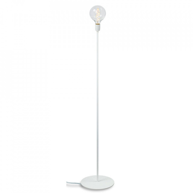 Lampadar alb din otel 130 cm Bi Sotto Luce
