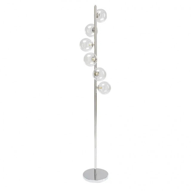 Lampadar argintiu din metal cu 6 becuri 160 cm Scal Kare