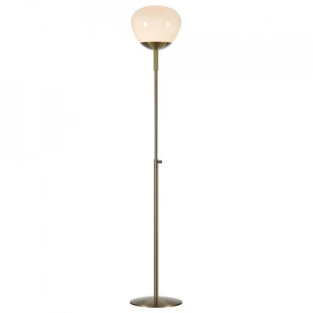 Lampadar auriu antichizat/alb din metal 150 cm Rise Markslojd