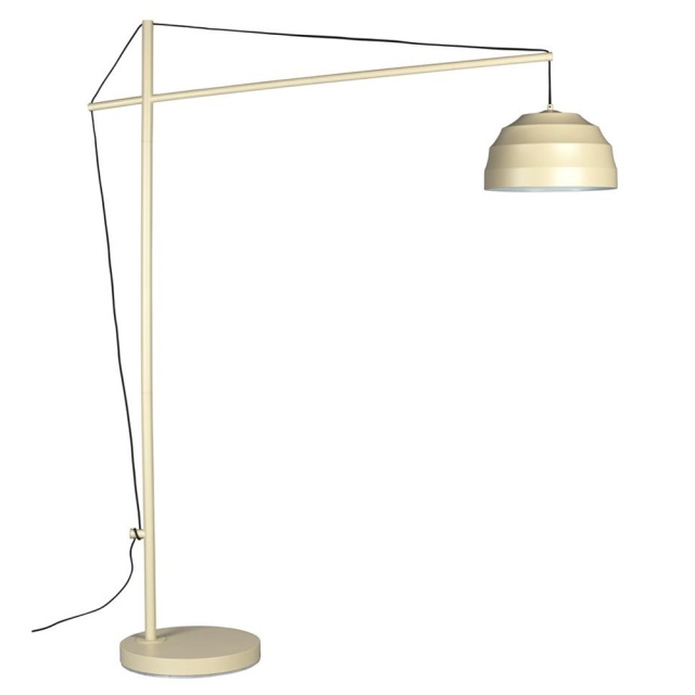Lampadar bej din metal 180 cm Liwa Dutchbone