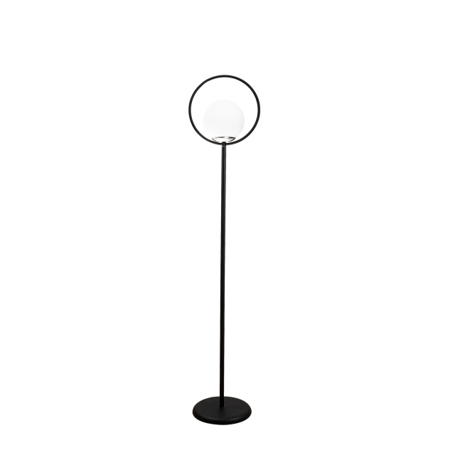 Lampadar negru/alb din metal 155 cm Lik Aby The Home Collection