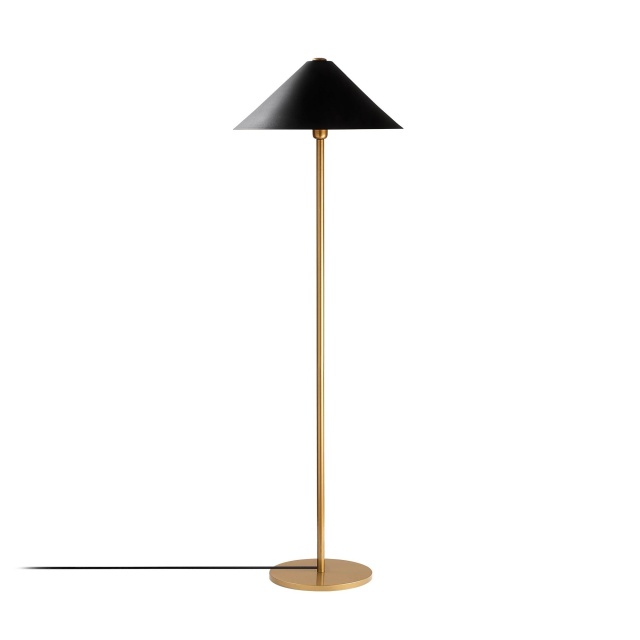 Lampadar negru/auriu din metal 150 cm Mixed The Home Collection