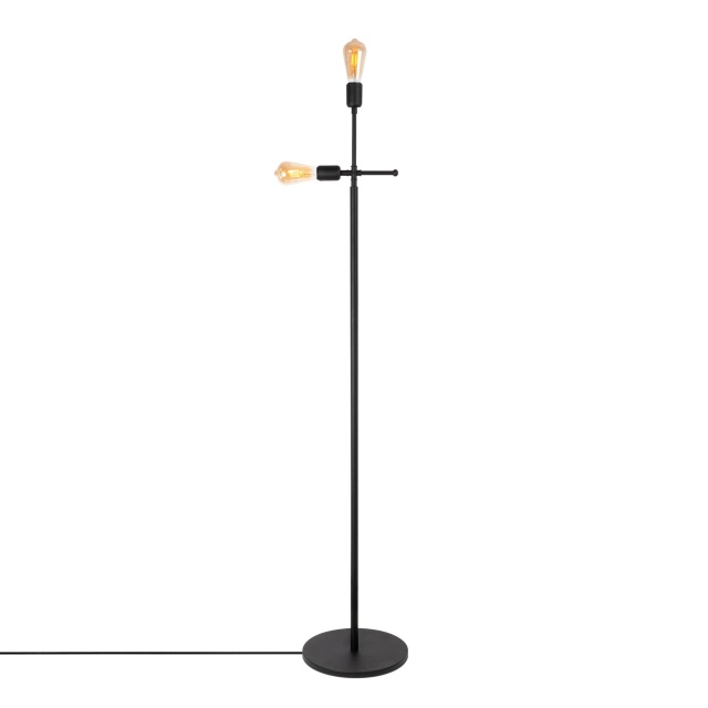 Lampadar negru din metal cu 2 becuri 160 cm Beste The Home Collection