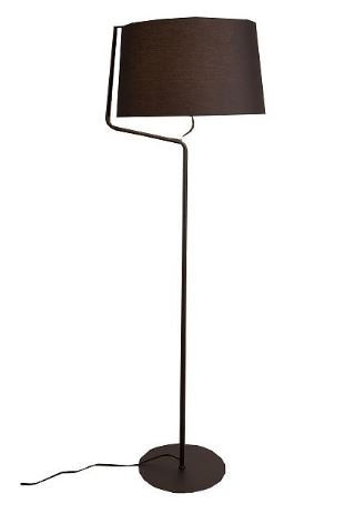 Lampadar negru din metal si textil 155 cm Chicago Maxlight