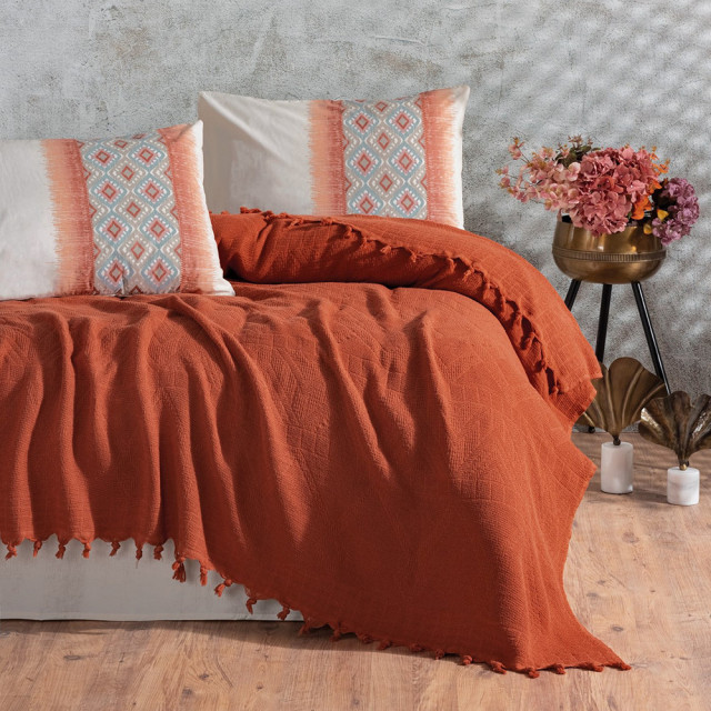 Lenjerie pat maro scortisoara din textil Papina The Home Collection