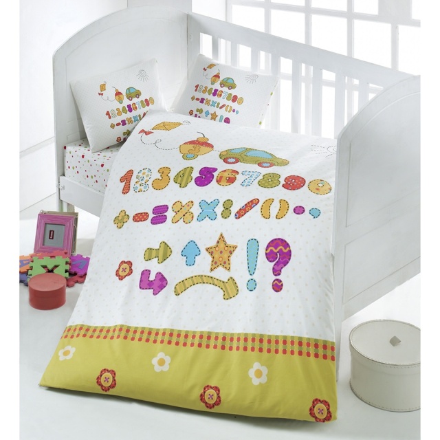 Lenjerie pat multicolora din bumbac Abakus The Home Collection