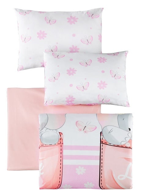 Lenjerie pat multicolora din bumbac Lovely The Home Collection