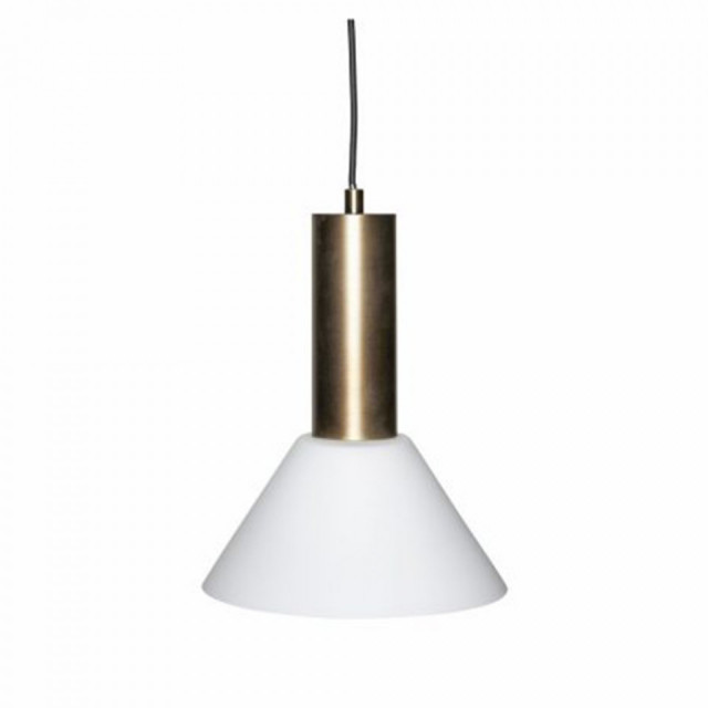 Lustra alba/aurie din fier Contrast Hubsch