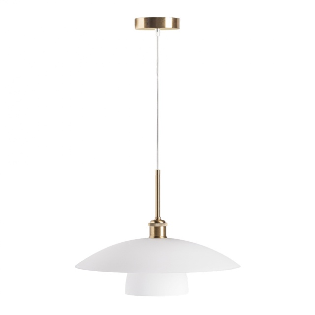 Lustra alba/aurie din sticla Bindy Vical Home