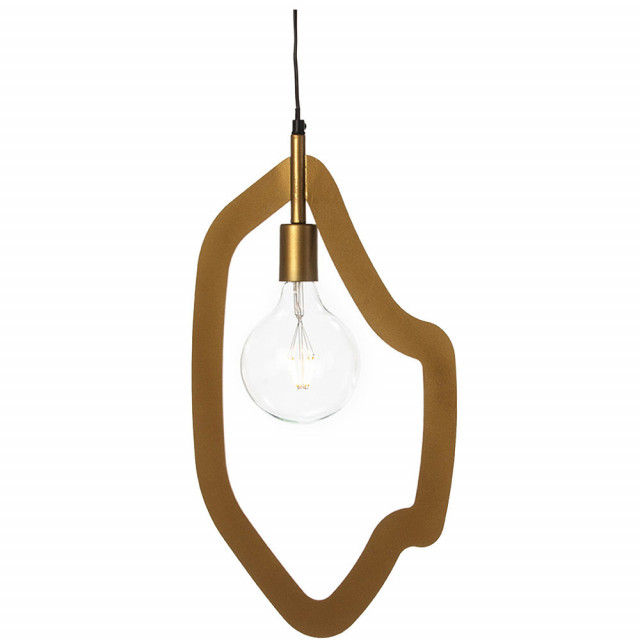 Lustra aurie din metal Lucie Thai Natura