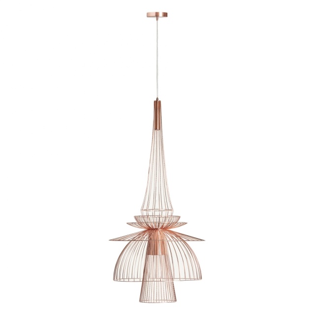 Lustra maro cupru din metal Marilou Vical Home