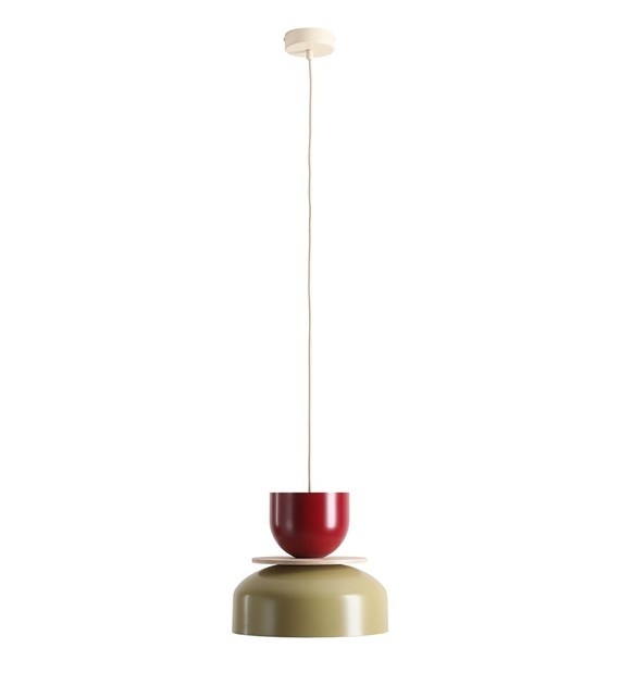 Lustra verde fistic/rosu vin din metal Uto Aldex