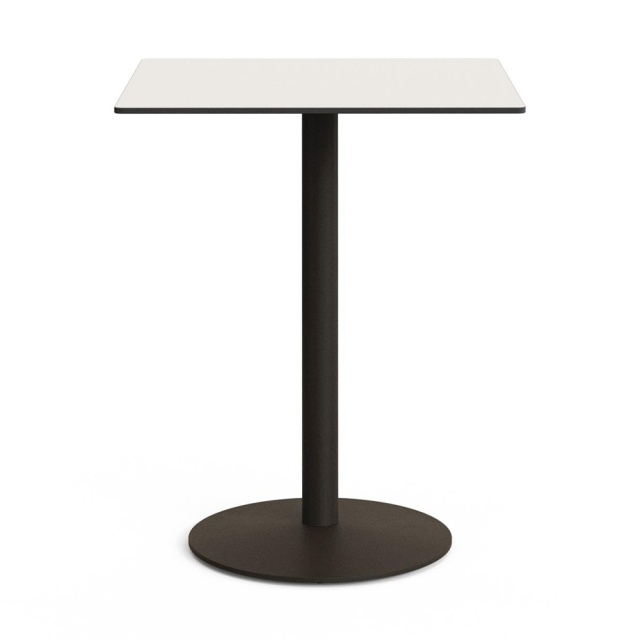 Masa bar exterior alba/verde din metal 80x80 cm Esilda Kave Home