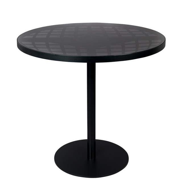 Masa bistro neagra din metal 80 cm Albert Garden Zuiver
