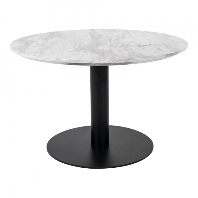 Masa de cafea alba/neagra din metal 70 cm Bolzano House Nordic