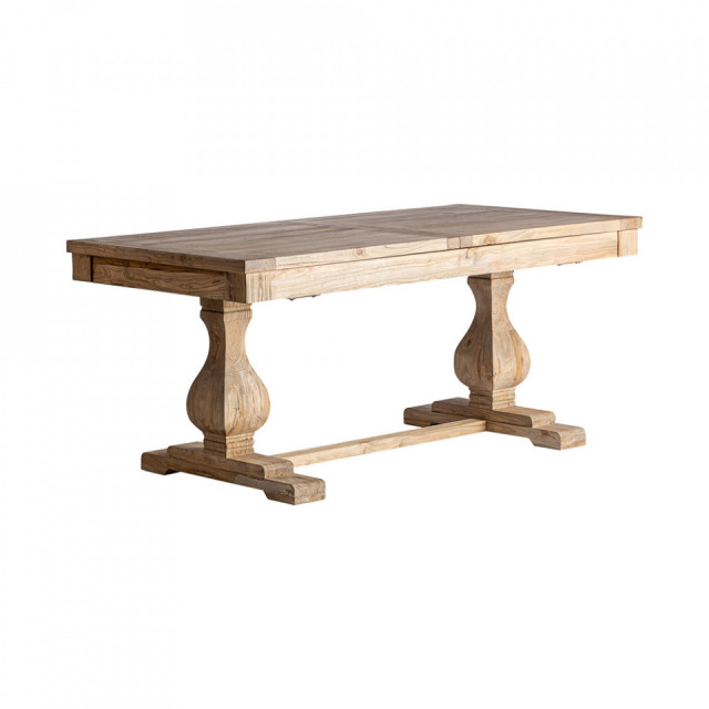 Masa dining extensibila maro din lemn 90x180(240) cm Berca Vical Home