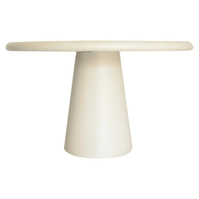 Masa dining exterior crem din ciment 130 cm Urban Bloom Richmond Interiors
