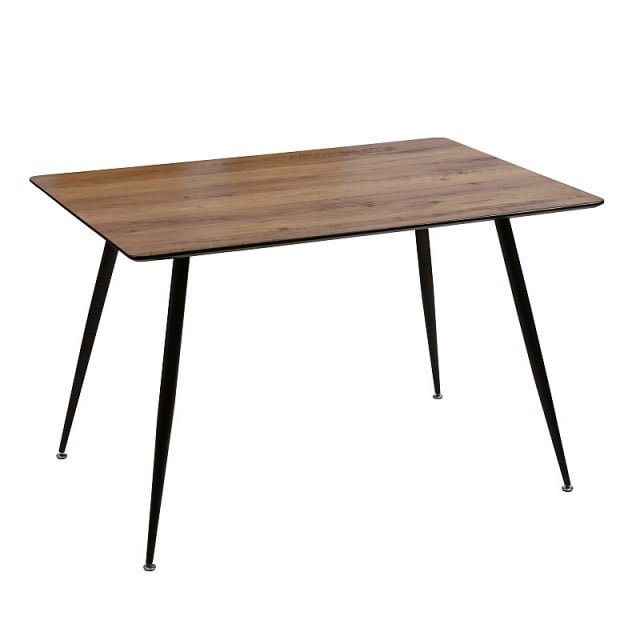 Masa dining maro deschis din MDF si metal 80x120 cm Remus The Home Collection